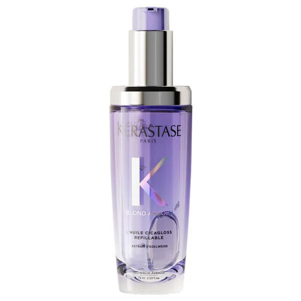 KÉRASTASE | BLOND ABSOLU L'HUILE CICAGLOSS RECHARGEABLE POUR CHEVEUX BLONDS SENSIBILITÉS, ÉCLAIRCIS OU MÉCHÉS